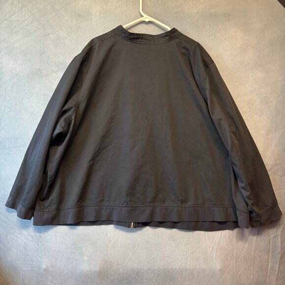 Liz & Me Sport Jacket Plus Size 5X 34/36 Mandarin Collar Crystal Studs Full Zip - Picture 2 of 9